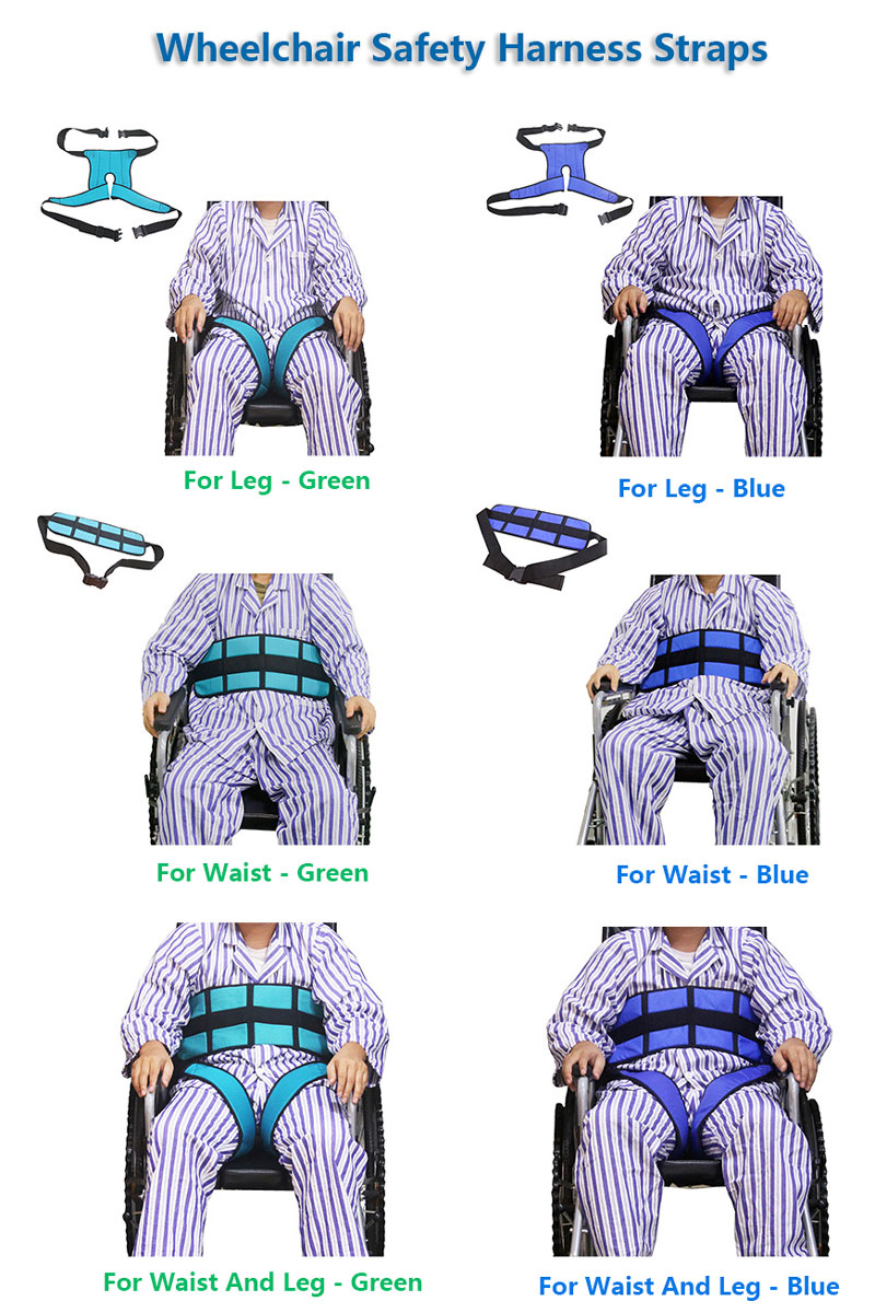 Adjustable Wheelchair Seat Belt Cushion Safety Harness Straps