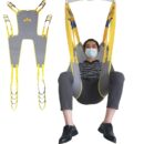Divided Leg Mesh Sling For Patient lifts With Head Support & commode opening