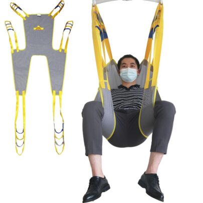 Divided Leg Mesh Sling For Patient lifts With Head Support & commode opening