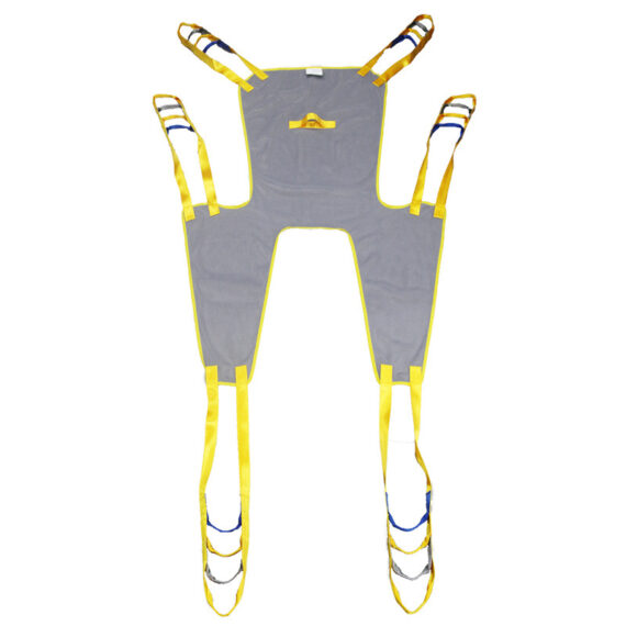 Divided Leg Mesh hoyer lift sling with commode opening