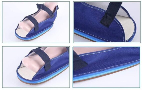 Blue Open Toe Molded Rocker Cast Shoes