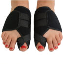 Adjustable strap bunion corrector for Hallux valgus black