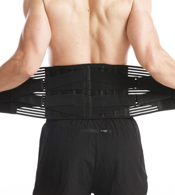 Lower Back Brace Pain Relief with Adjustable Waist Straps for Sciatica