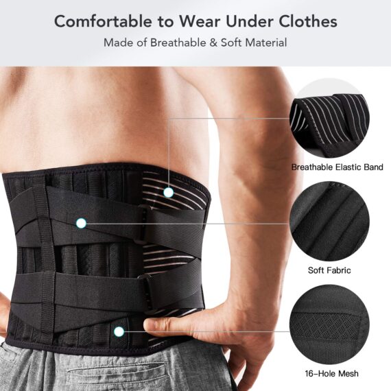 Lower Back Brace Pain Relief with Pulley System