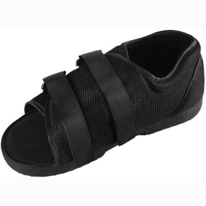 Medically Approved Post-Op Open Shoe Black