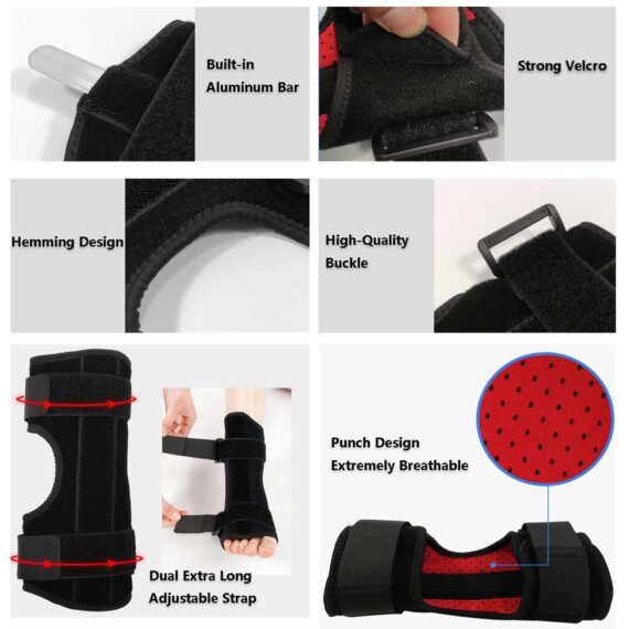 Plantar Fasciitis Night Splint Adjustable Foot Drop Brace