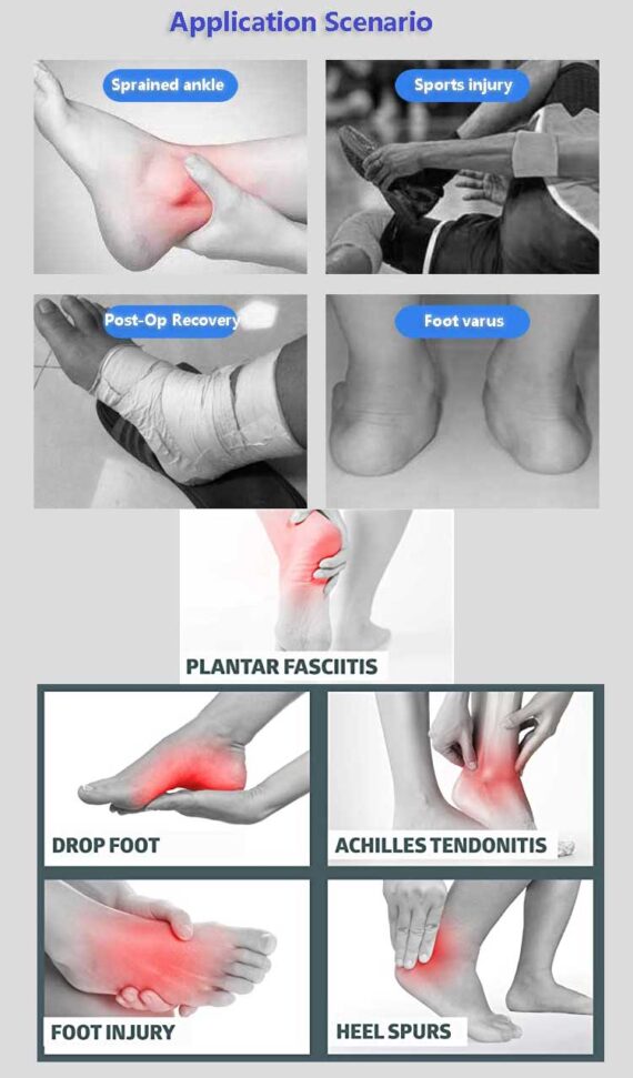 Plantar Fasciitis Night Splint Adjustable Foot Drop Brace Application scenario.jpg