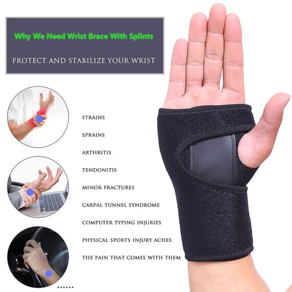 Wrist Support Brace With Splints
