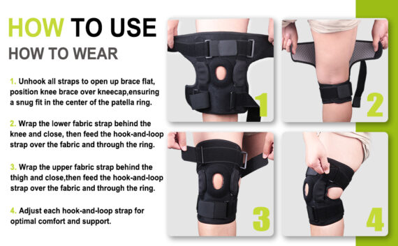 how to wear Open Patellar knee braces