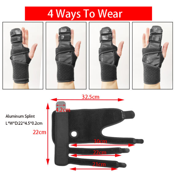 trigger finger support brace finger splint - 4 ways to wear