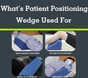 What is a patient positioning wedge used for
