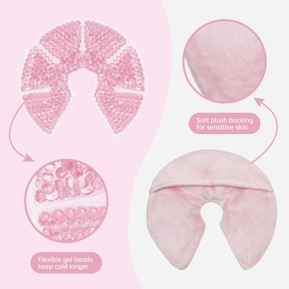 Comfytemp Breast Therapy Gel Packs 4-Pack | Hot & Cold Relief For Mastitis & Engorgement | FSA/HSA