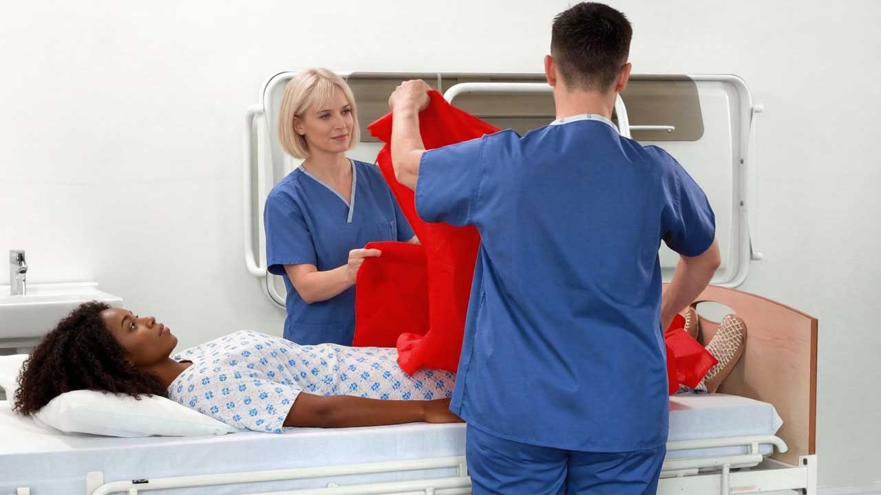 Physical checks before using the slide sheet
